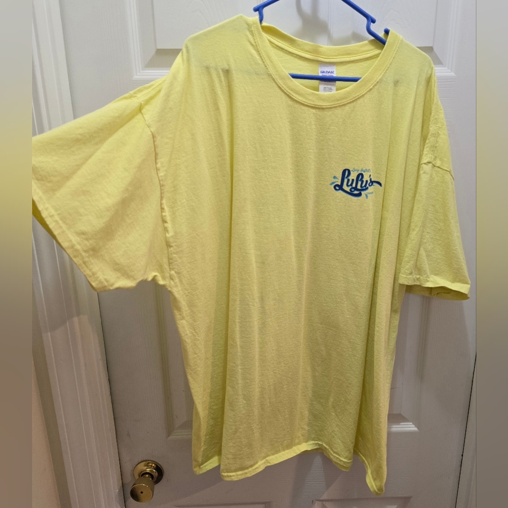 Lucy Buffett Yellow Short Sleeve Tee